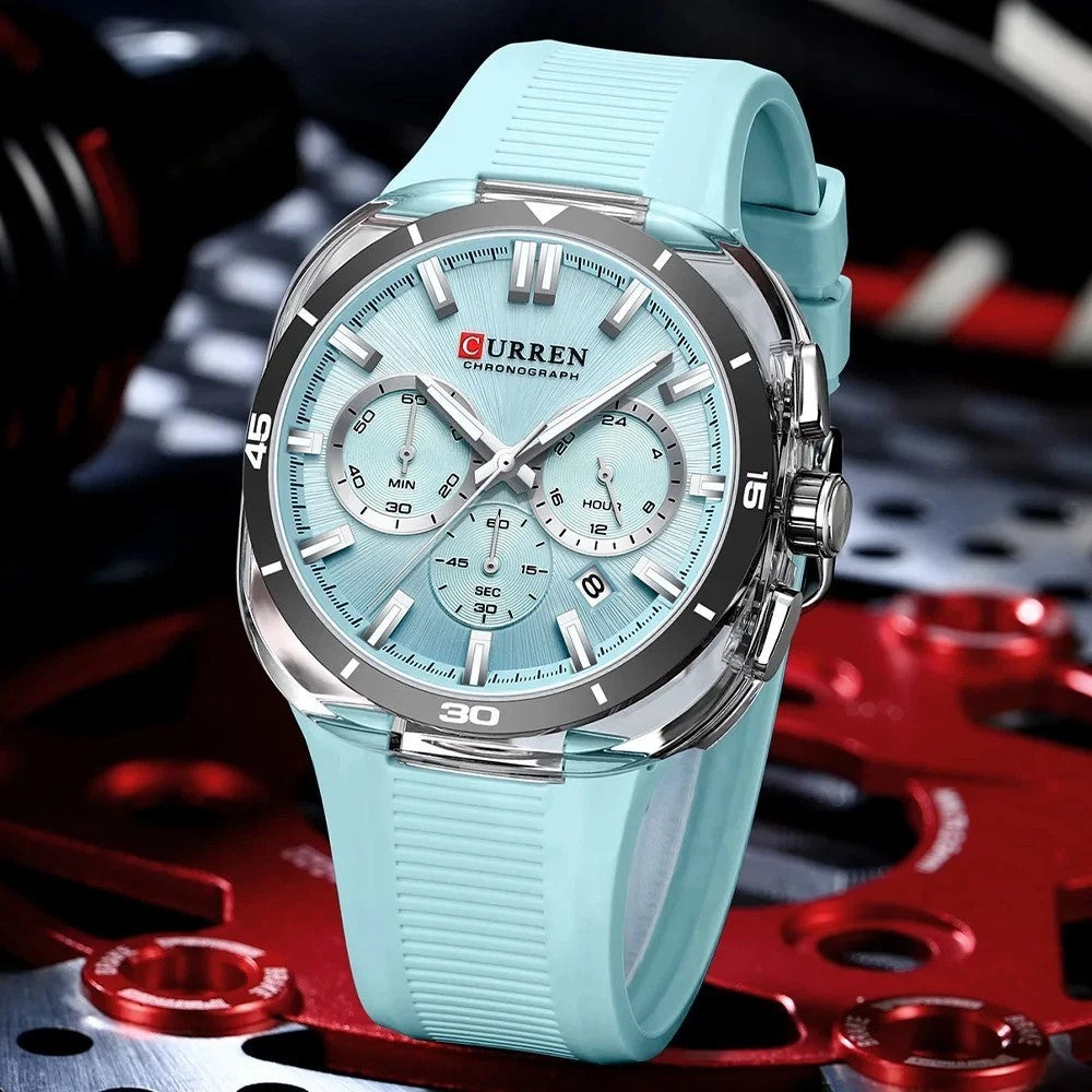 Reloj curren 8502 pulso silicona.
